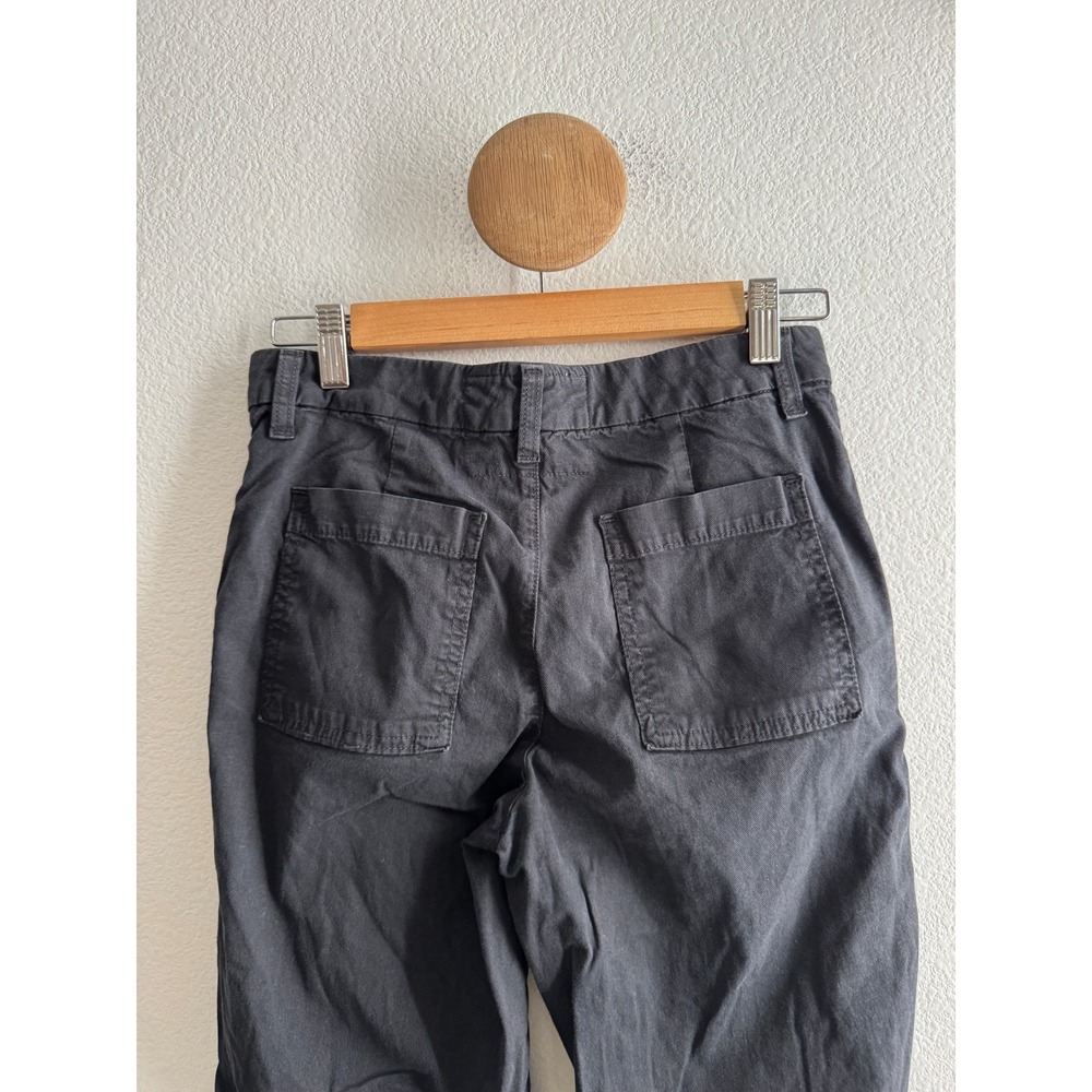 Frank & Eileen Blackstone Utility Pants Black Raw Hem Made in USA Size 2 - Picture 4 of 8